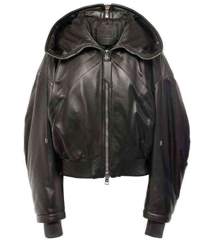 Photo: The Attico Oversized leather bomber jacket