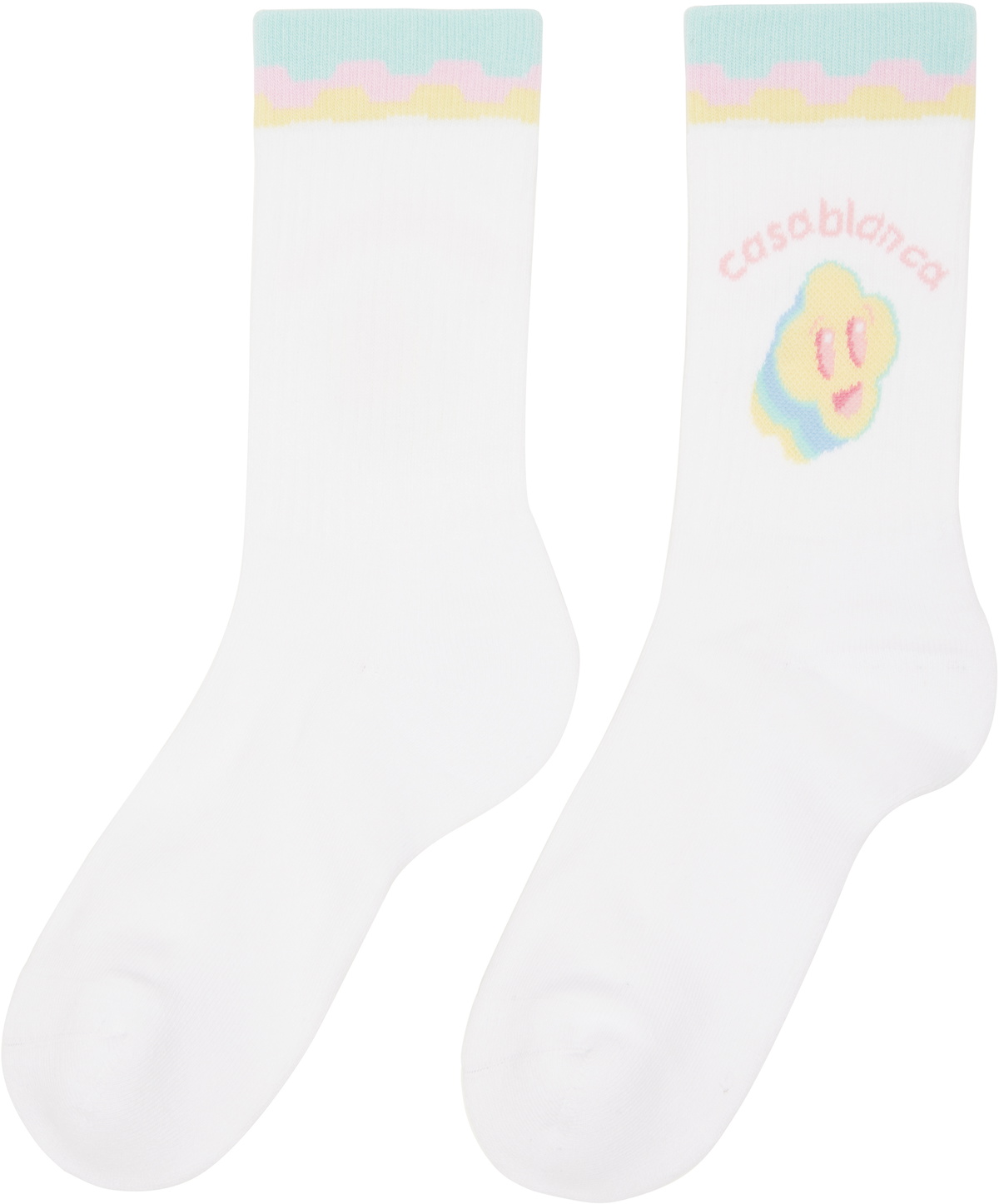 Casablanca White 'For The Love Of Dance' Socks