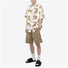 Wacko Maria Men's Short Sleeve Type 4 Tim Lehi Hawaiian Shirt in White