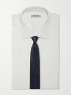 BRIONI - 8.5cm Printed Silk-Twill Tie - Blue