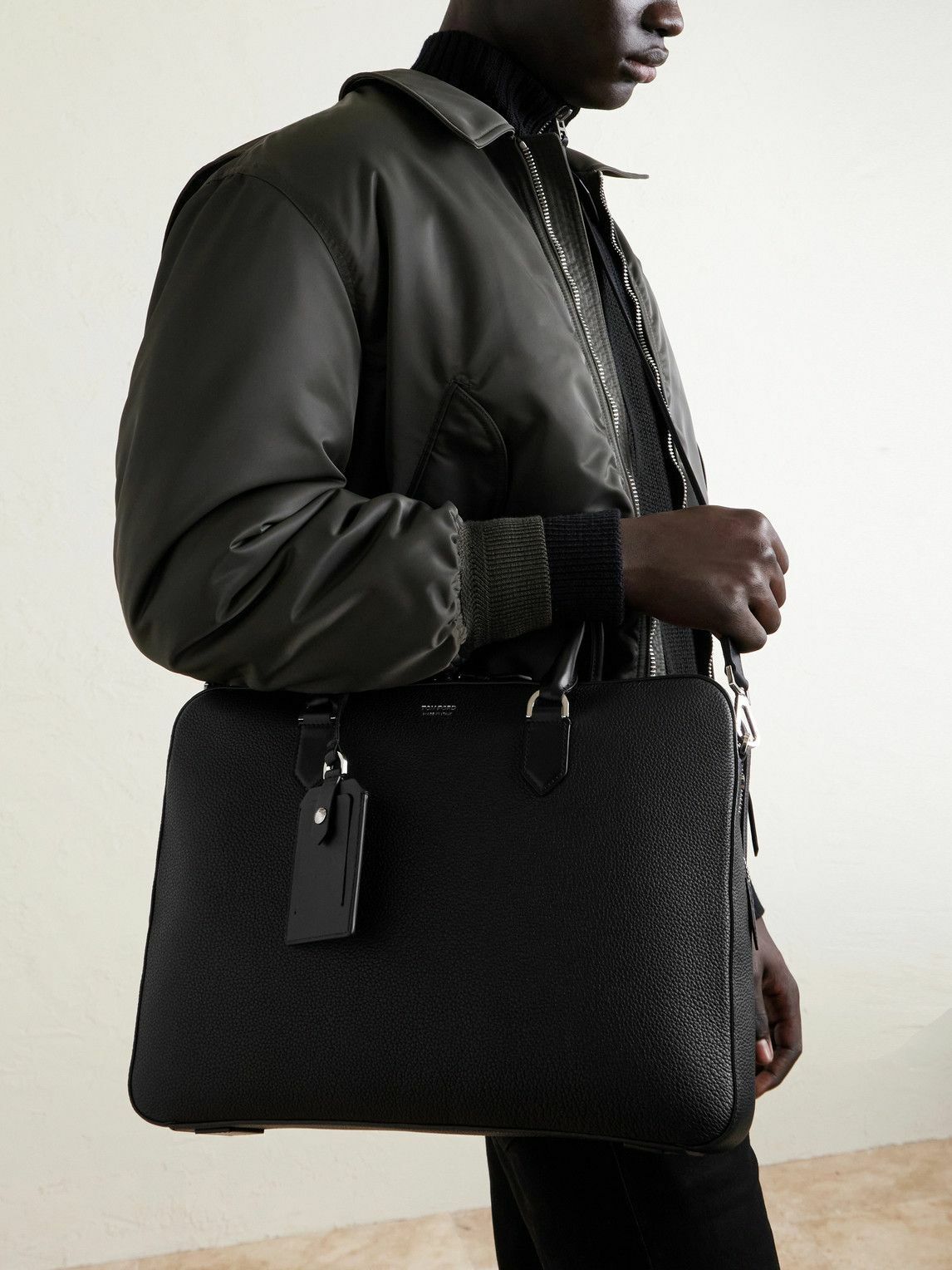 TOM FORD - Elliot Full-Grain Leather Briefcase