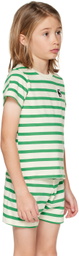 Mini Rodini Kids Green Panther Patch T-Shirt