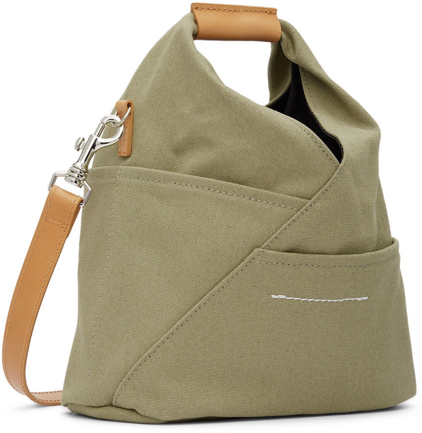 MM6 Maison Margiela Beige Utility Triangle Shoulder Bag MM6 Maison