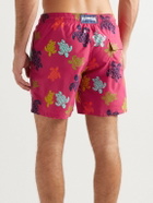 Vilebrequin - Moorea Mid-Length Printed Recycled Swim Shorts - Red