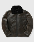 Samsøe & Samsøe X Schott SABOY JACKET Brown Mens Bomber Jacket