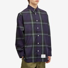 WTAPS Men's 04 Checked Shirt in Navy