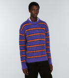 Marni - Striped mohair-blend sweater