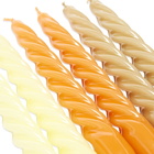 HAY Spiral Candles - Set Of 6 in Citrus/Caramel/Tangerine