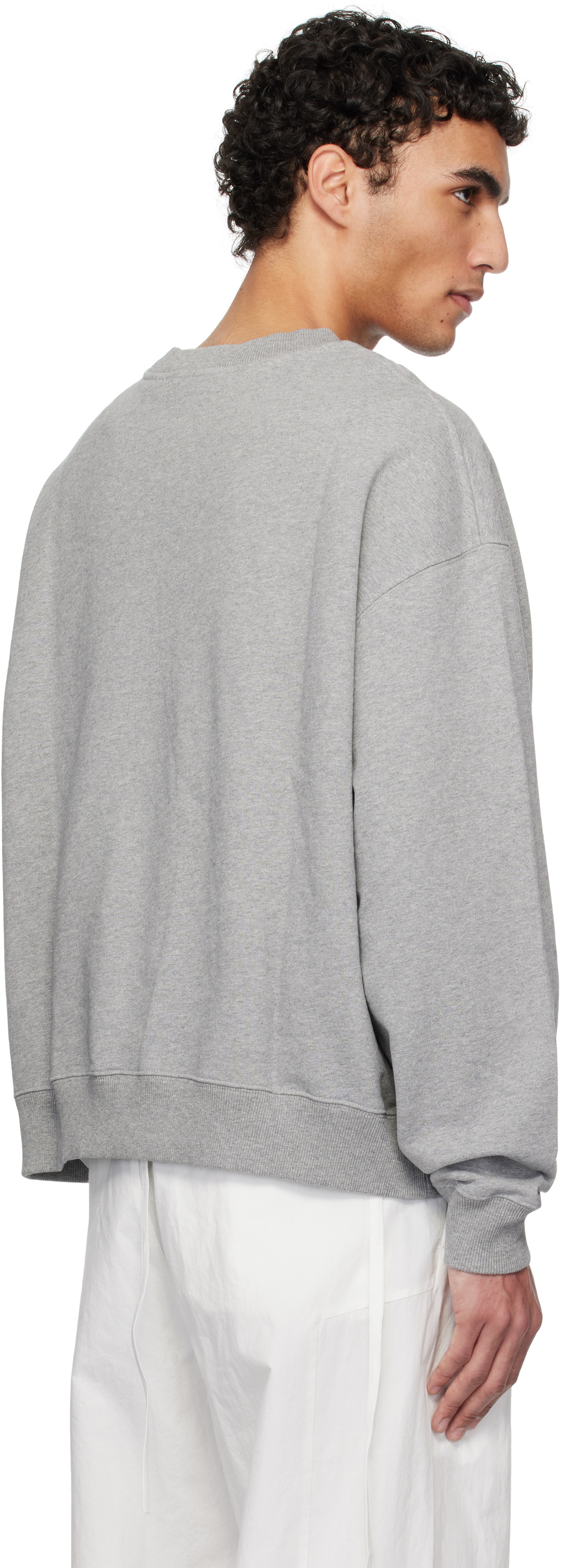1017 ALYX 9SM Gray Boxy Crewneck Sweatshirt