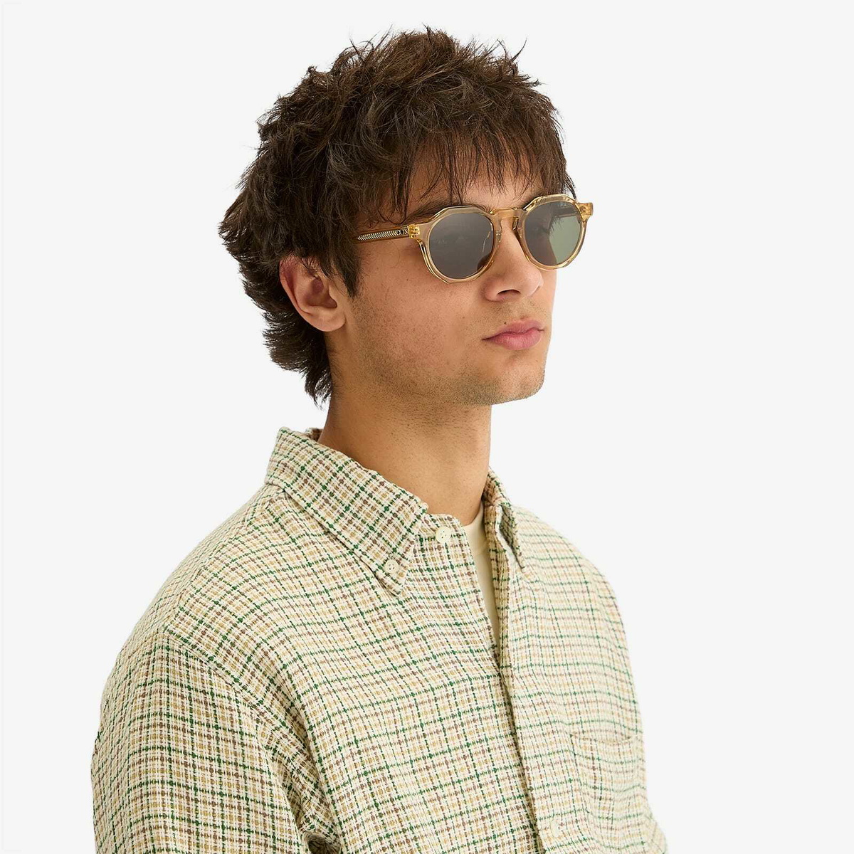 Oscar Deen Pinto Sunglasses in Treacle/Moss 
