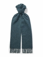 Johnstons of Elgin - Lofty Fringed Cashmere-Herringbone Scarf