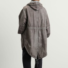 Maison Margiela Men's Parka Jacket Coat in Taupe