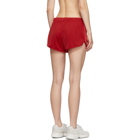 adidas Originals Red 3-Stripe Shorts