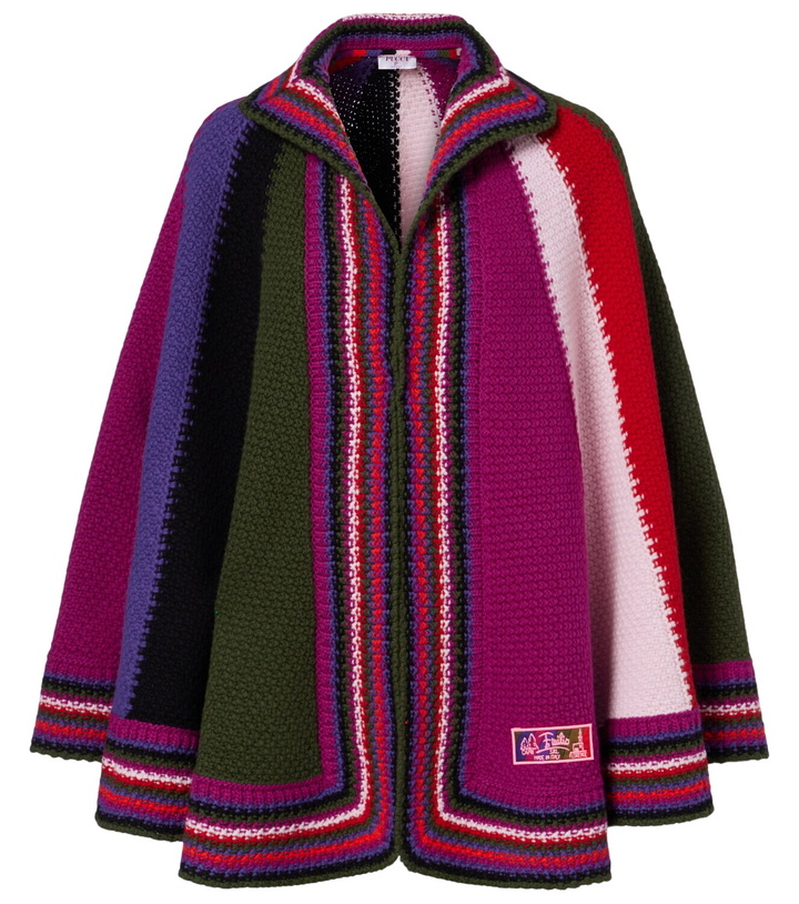 Photo: Pucci Colorblocked wool cape