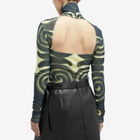 Nanushka Women's Long Sleeve Josa Sprial Top in Spiral Spray