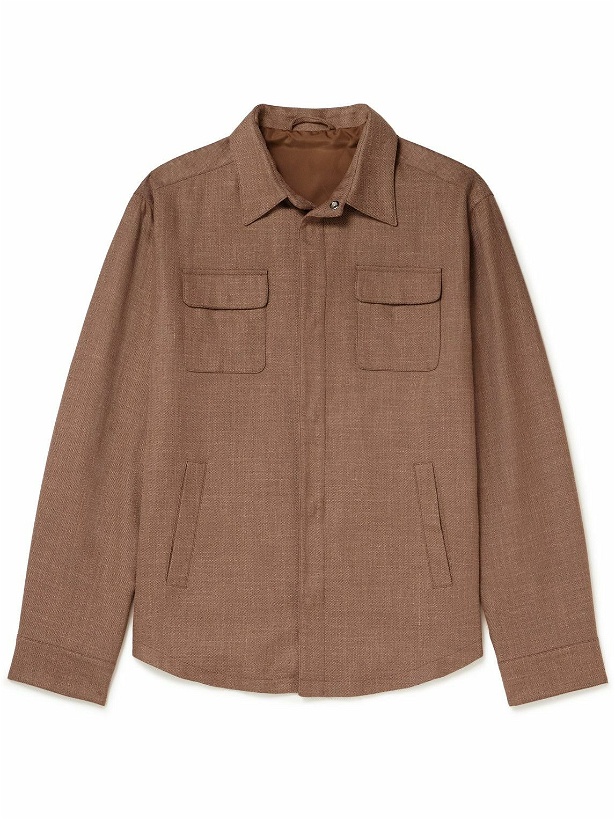 Photo: Thom Sweeney - Linen, Wool and Silk-Blend Jacket - Brown