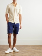 Altea - Slim-Fit Camp-Collar Cotton-Blend Bouclé Shirt - Neutrals