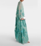 Costarellos Yesenia embroidered tulle gown
