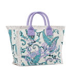 MC2 Saint Barth Vanity Canvas Shoulder Bag With Paisley Print