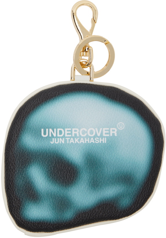 Photo: UNDERCOVER Black & Blue Skull Coin Pouch