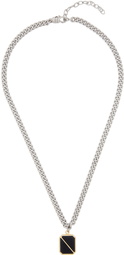 Maison Margiela Silver Resin Charm Necklace