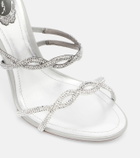 Rene Caovilla Cleo embellished satin sandals