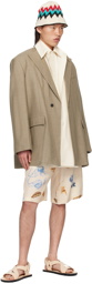 Jil Sander Taupe Padded Blazer