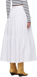 Staud White Sea Midi Skirt