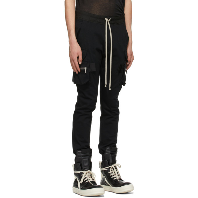 Rick Owens Black Mastodon Cargo Pants Rick Owens