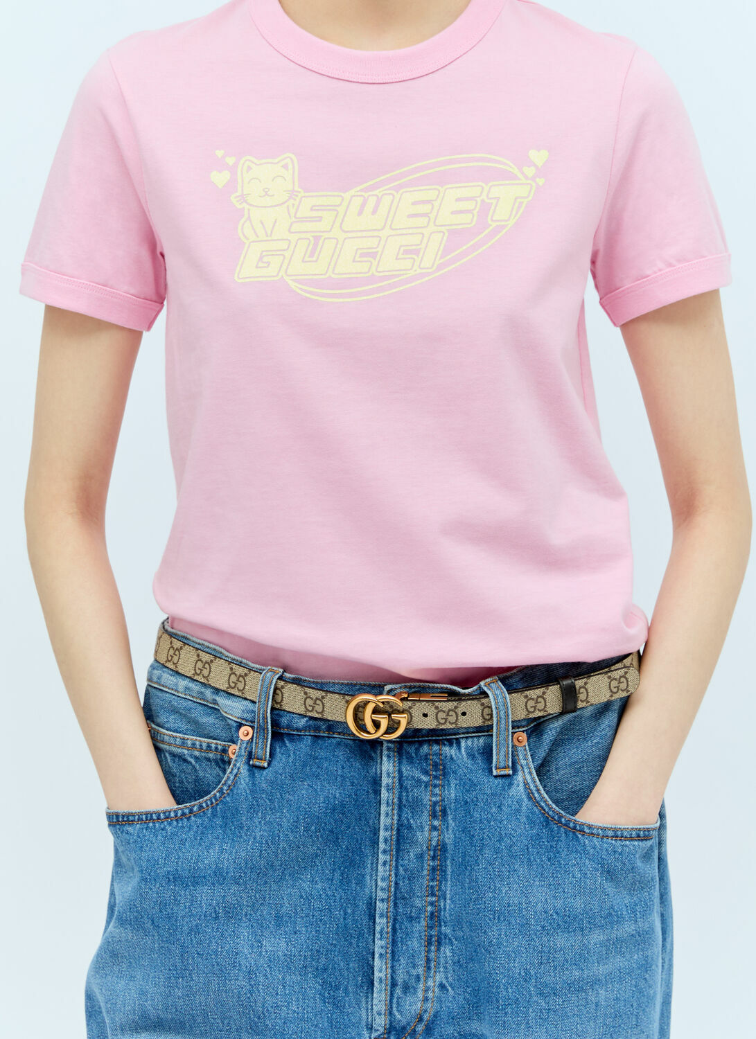 Gucci GG Marmont Reversible Thin Belt