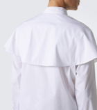 Dries Van Noten Caped cotton poplin shirt