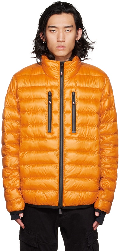 Photo: Moncler Grenoble Orange Quilted Down Jacket