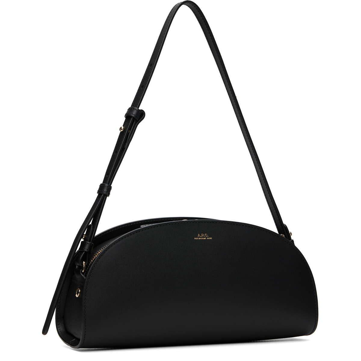 A.P.C. Black Demi-Lune Shoulder Bag