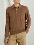 Dunhill - Slim-Fit Cashmere Polo Shirt - Brown