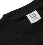 Vetements - Oversized Embroidered Cotton-Jersey T-Shirt - Black