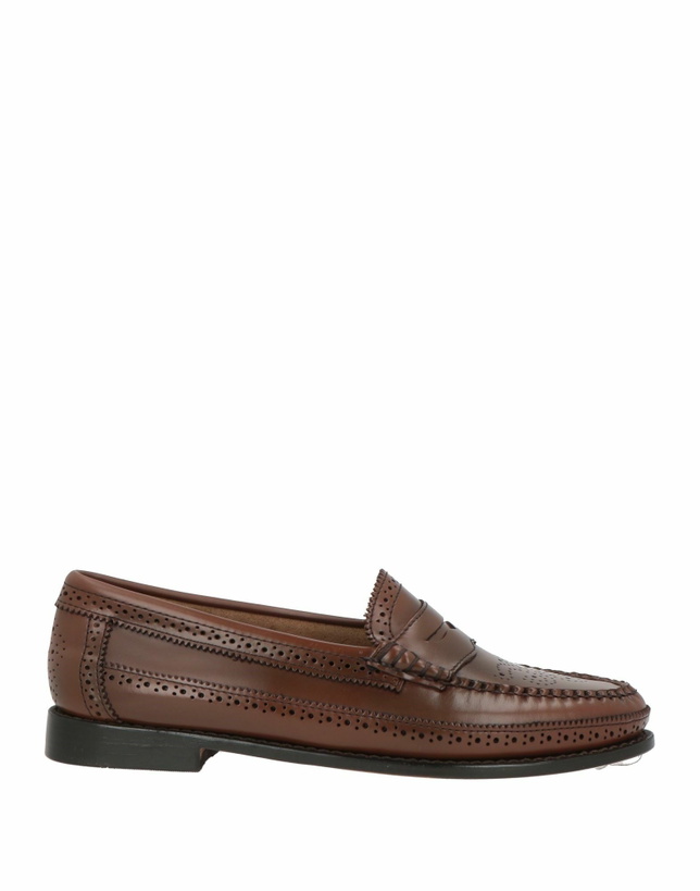 Photo: G. h. Bass & Co Weejun Penny Brogue Womens Loafers in Brown