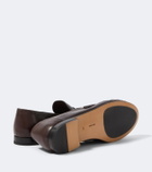 The Row Theo leather penny loafers