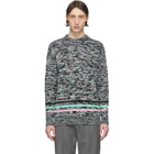 Loewe Black and Multicolor Melange Sweater