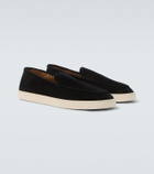 Giorgio Armani Galleria 3 suede slip-on shoes