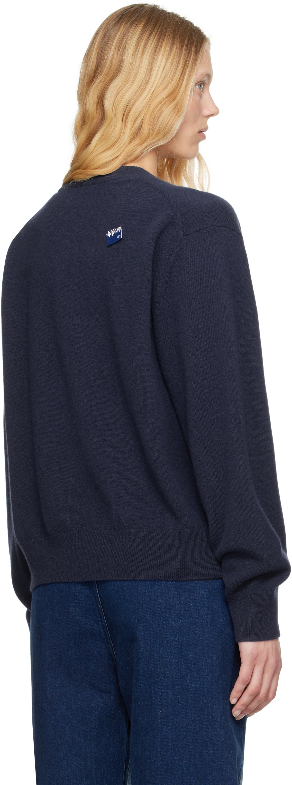 ADER error Navy Sig; BL Tag 01 Cardigan