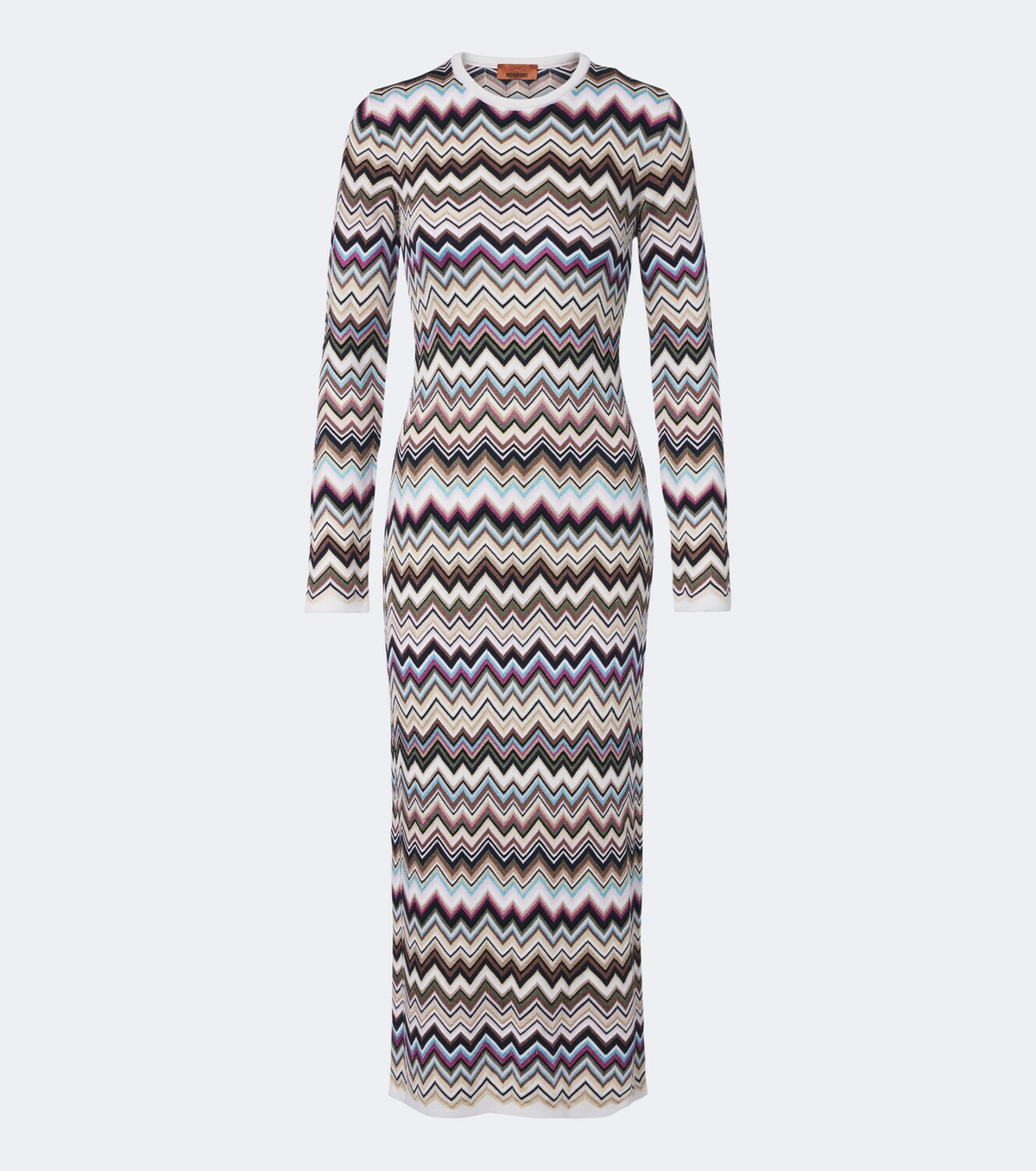 Missoni Zigzag knitted wool-blend midi dress