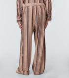 The Elder Statesman - Leisure Stripe cashmere-blend pants