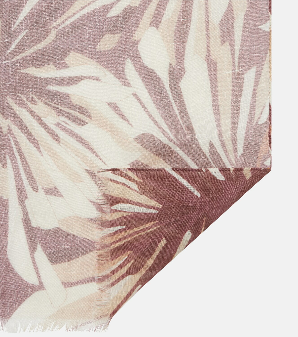 Brunello Cucinelli Floral linen scarf