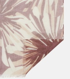 Brunello Cucinelli Floral linen scarf