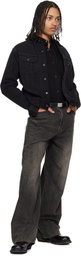 RRL Black Worn-In Trucker Denim Jacket