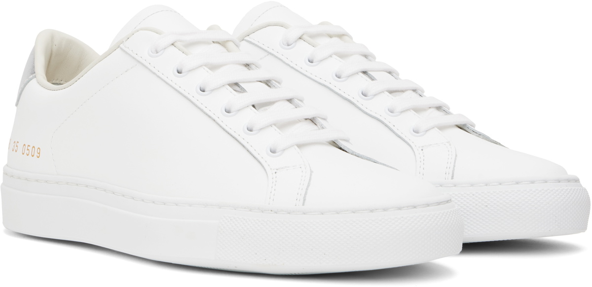 Common Projects White Retro Classic Sneakers
