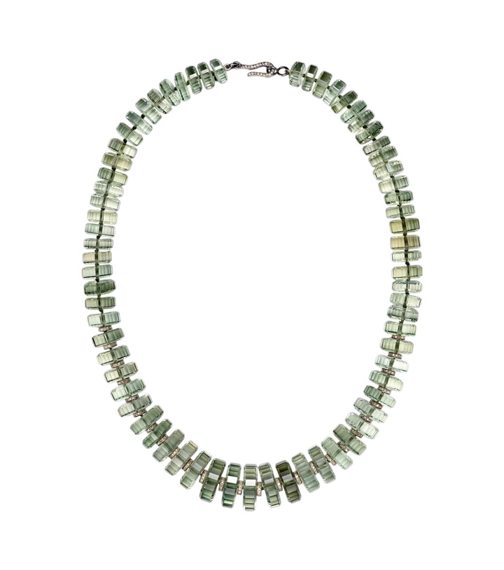 Photo: Ileana Makri Aura sterling silver (925) beaded necklace with gemstones