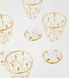 Les-Ottomans Set of 4 crystal wine glasses