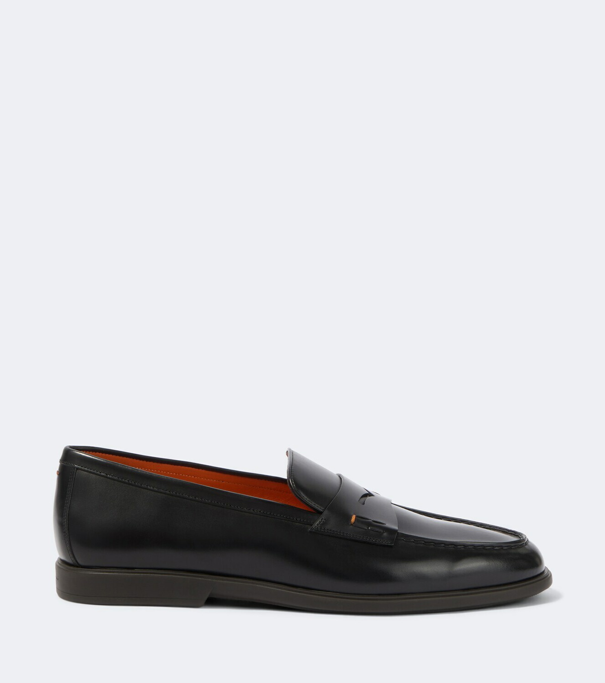 Santoni Milo leather penny loafers