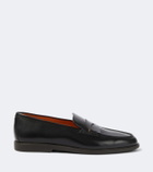 Santoni Milo leather penny loafers